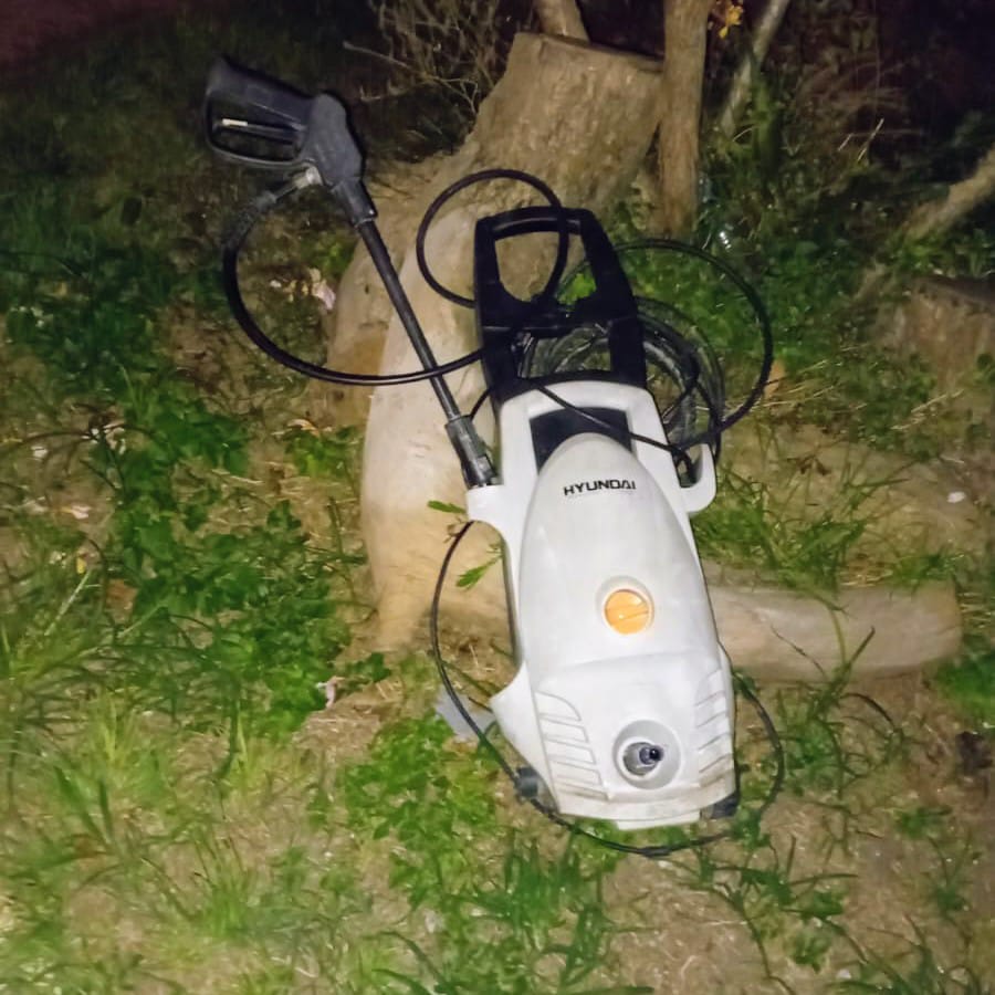 La policía recuperó una hidrolavadora robada en barrio Feria